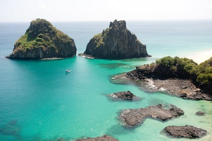 Baia do sancho, en Brasil