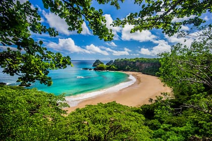 Baia do Sancho / Praia do Sancho, in Fernando de Noronha - Brazil. Elected one of the most beautiful beaches in the world.