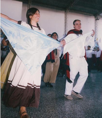 Bailando juntos.