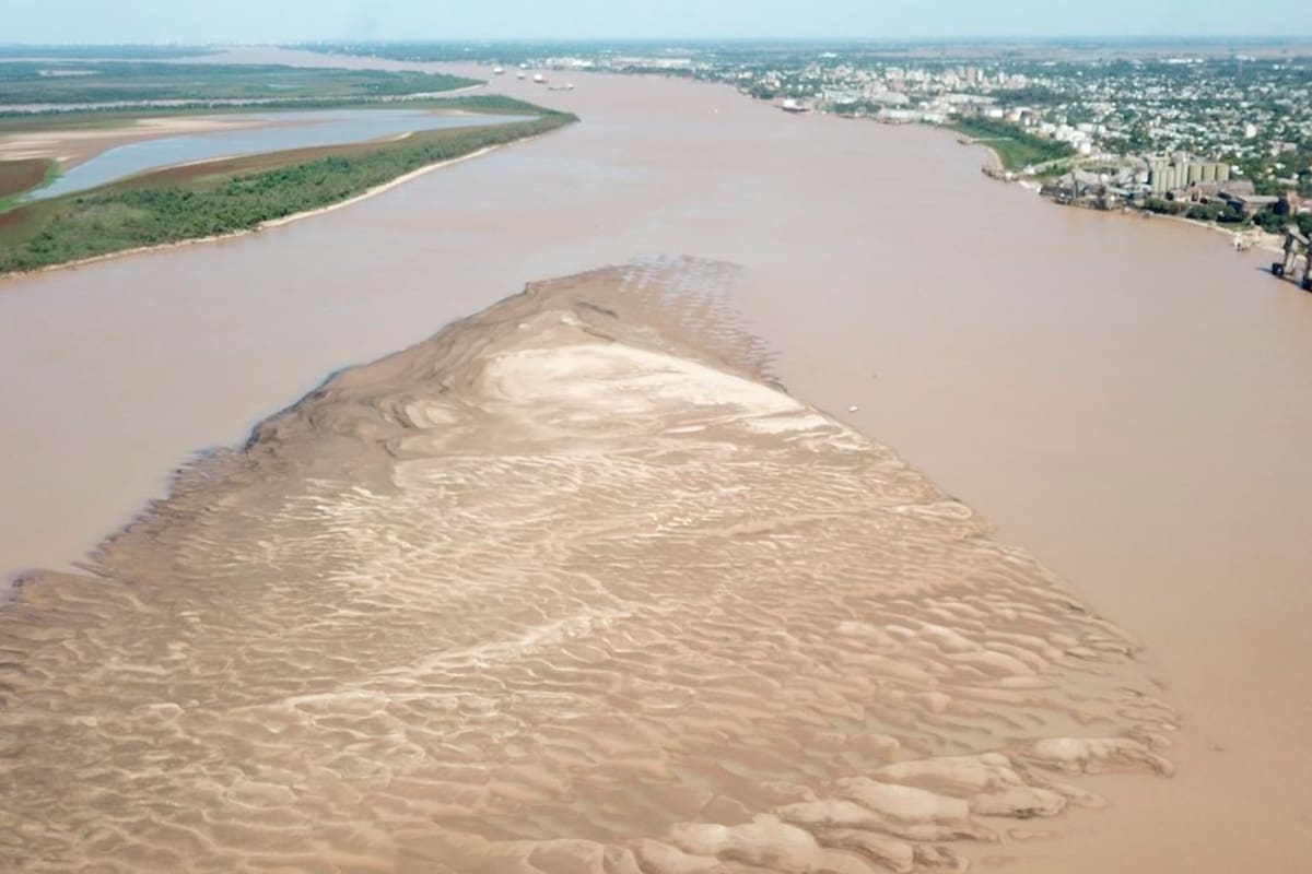 Bajante del río Paraná.