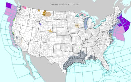 Bajo la influencia de un sistema de alta presión, Arizona, Nuevo México y el sur de Texas, mantendrán cielos despejados y temperaturas por encima de lo habitual