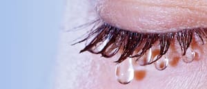 Los diseños secretos de las lágrimas: una gota deja un sedimento con un patrón único bajo la lente del microscopio