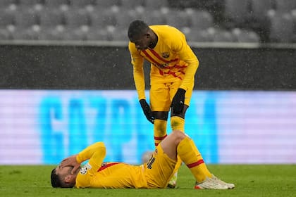 Bajo la nieve, todo fue decepción para Barcelona, que además sufrió por la lesión de Jordi Alba ante Bayern Munich