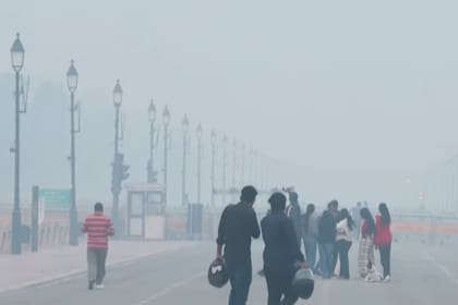 Bajo una nube tóxica: así amaneció este lunes la capital de la India