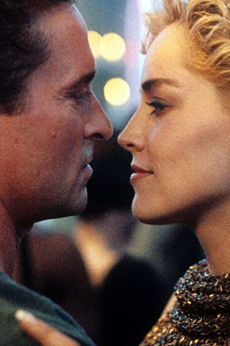 Bajos instintos, Michael Douglas y Sharon Stone