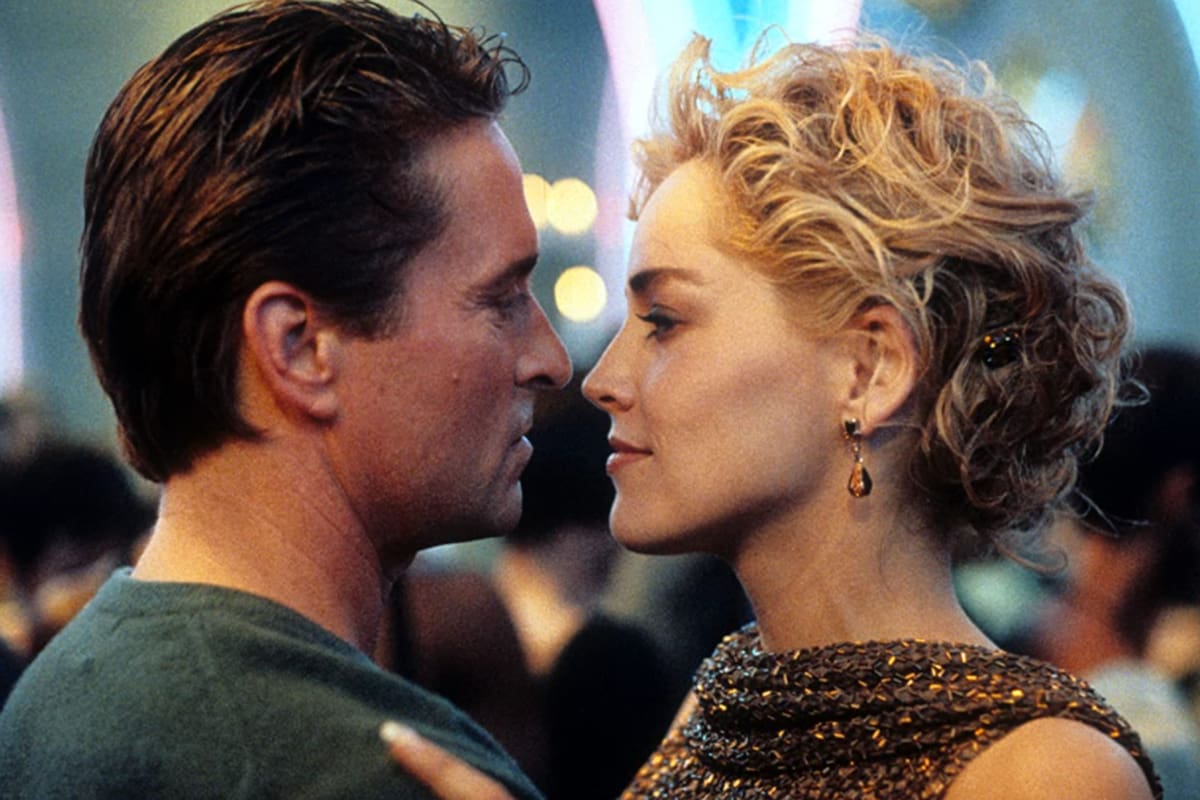 Bajos instintos, Michael Douglas y Sharon Stone
