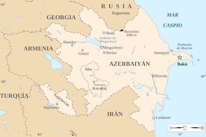 Bakú es la capital de Azerbaiyán, una república que pertenecía a la vieja Unión Soviética