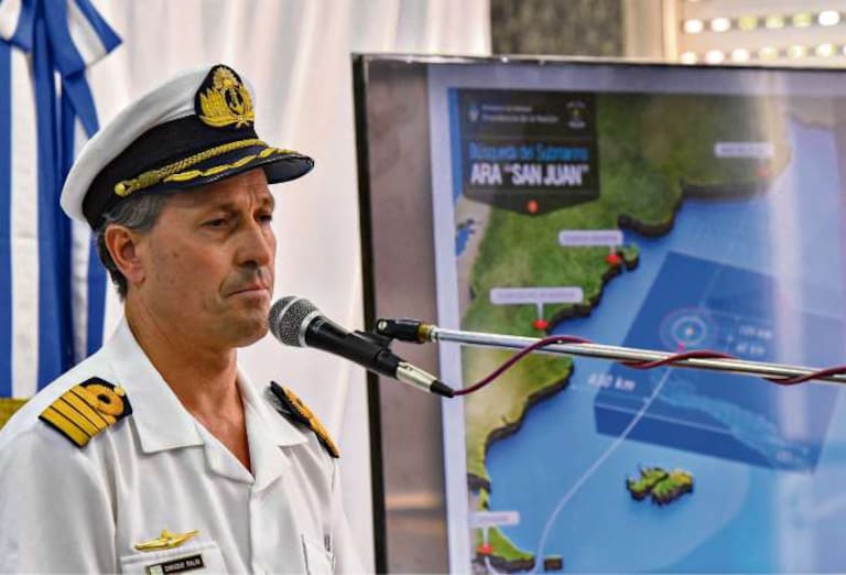 Balbi fue la cara visible de la Armada durante los días más agitados de la búsqueda del ARA San Juan