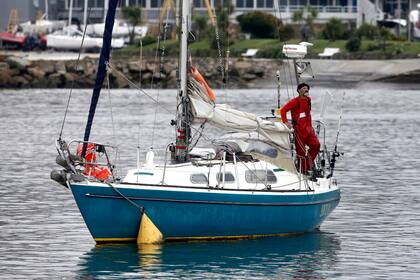 Ballestero llegó ayer a Mar del Plata luego de partir de Portugal en marzo pasado