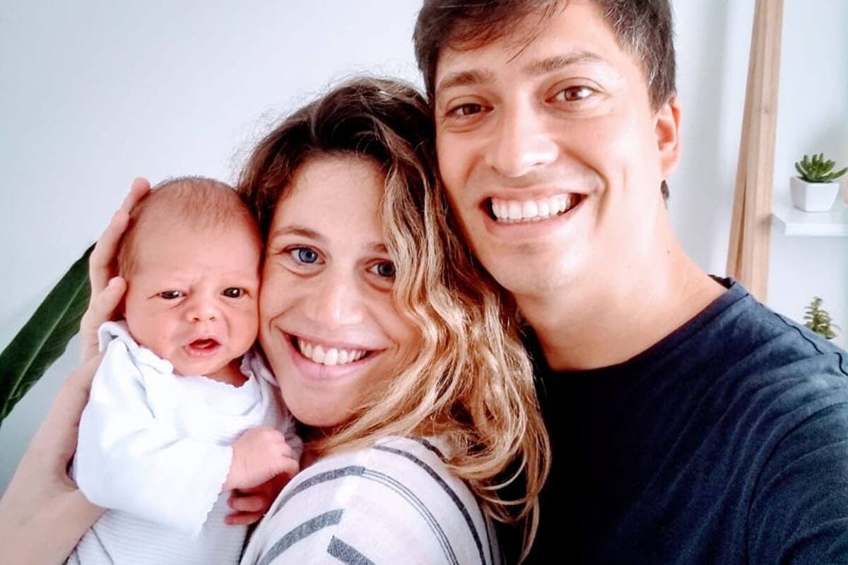 Baltazar, Candela Sande y su pareja, Ignacio Perotti