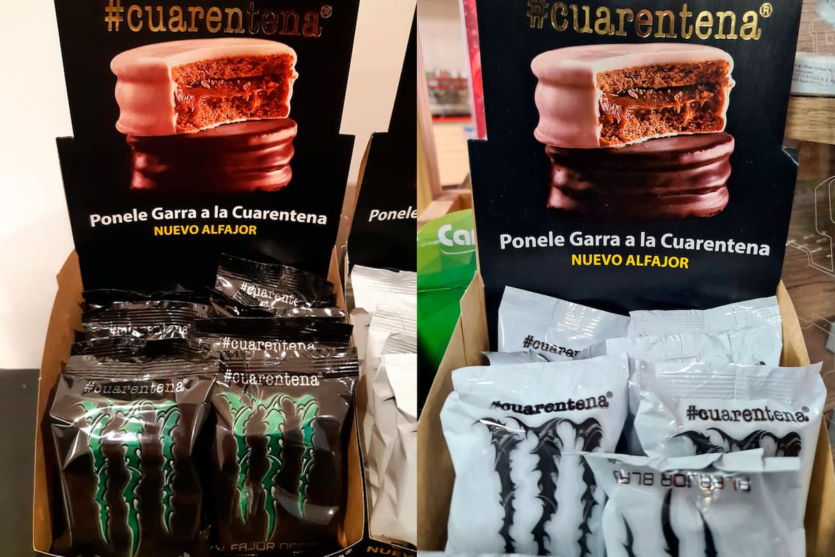 Bañados en chocolate negro y blanco, los productos tomaron el nombre de la cuarentena