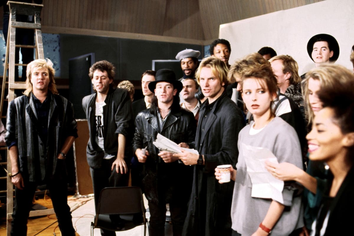 Band Aid, el grupo de celebridades británicas que en 1984 grabó "Do They Know Its Christmas?"