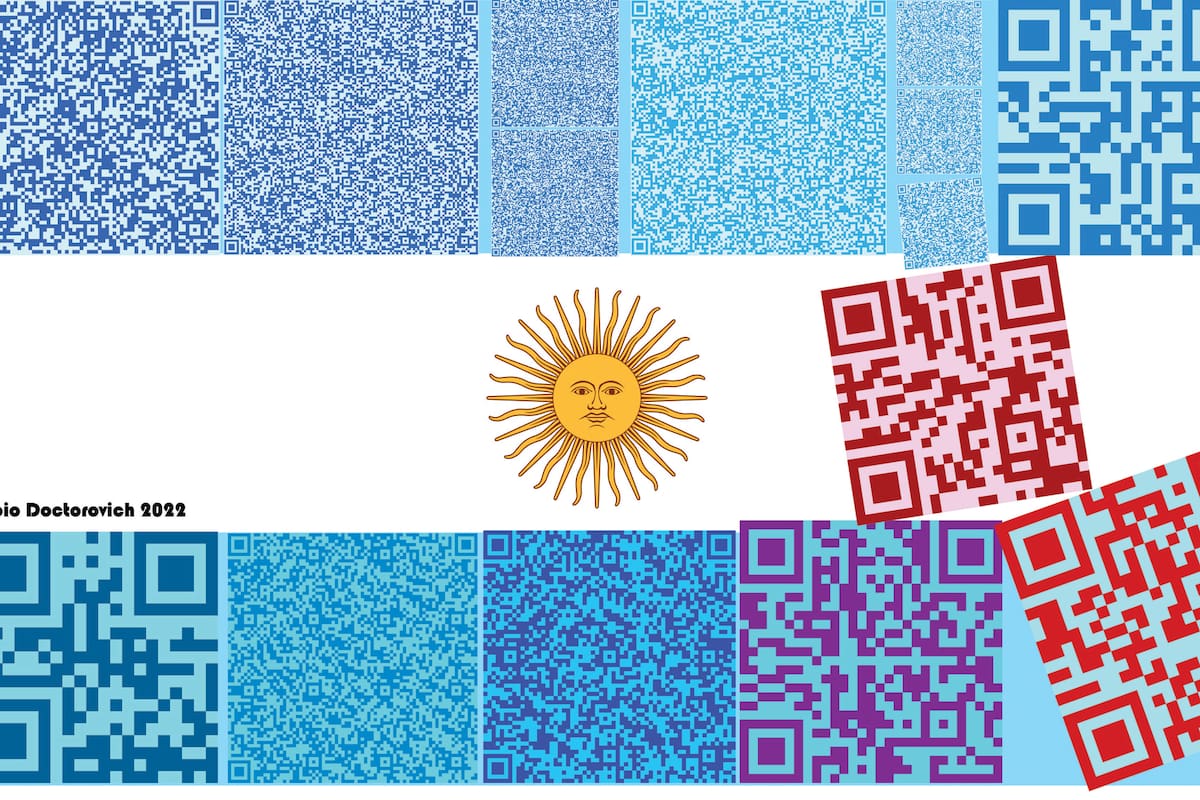 Bandera con QR