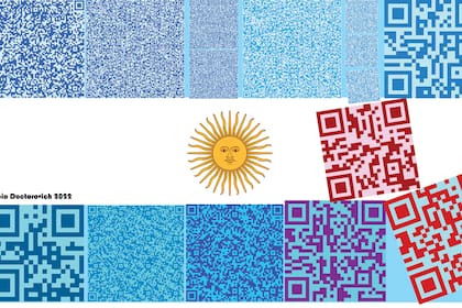 Bandera con QR