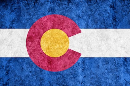 Bandera del estado de Colorado EE.UU.