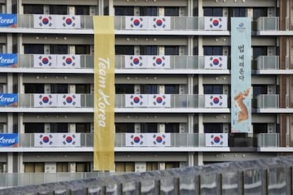 Banderas del equipo olímpico de Corea del Sur