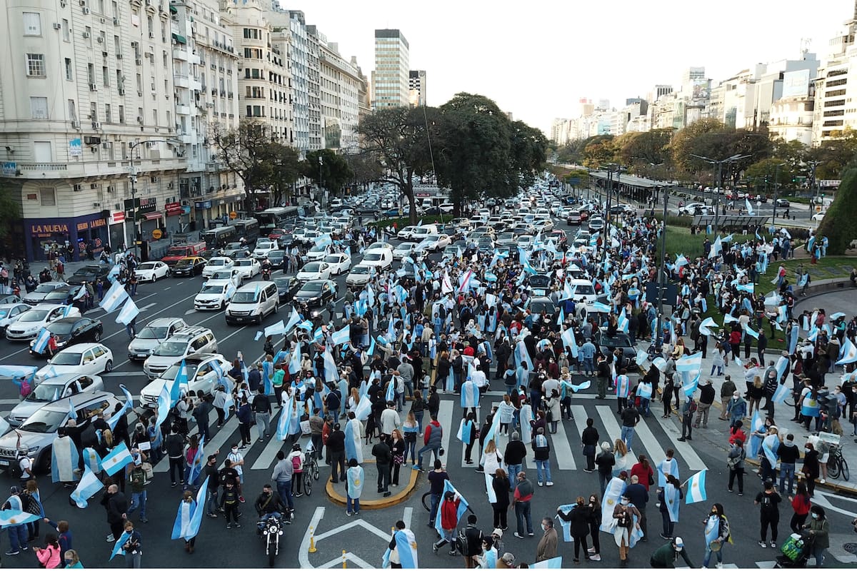 Banderazo en el Obelisco