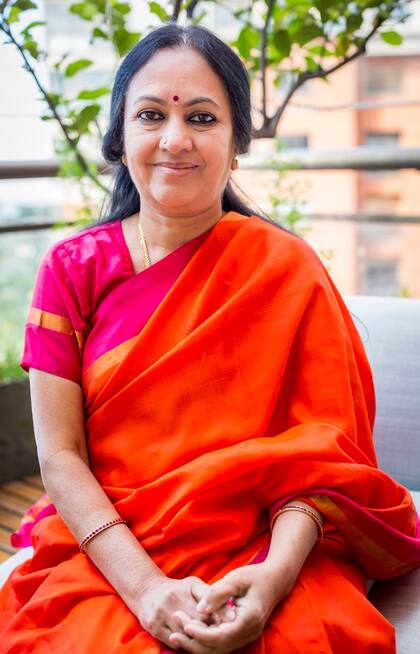 Banhu Didi fue invitada al W20 por su compromiso con la educación de los niños y las niñas en la India