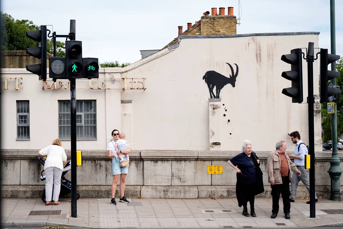 Banksy confirmó la autoría de una nueva obra de arte en la pared de un edificio de Richmond, al suroeste de Londres