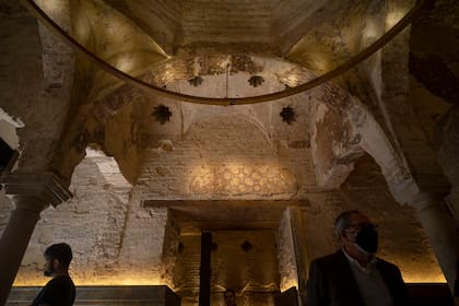 Baños árabes descubiertos en las obras de la cervecería Giralda, en Sevilla