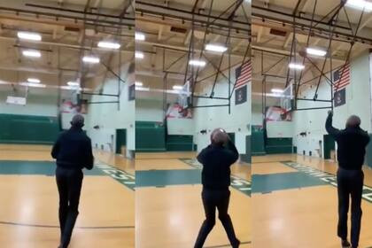 Barack Obama llamó a votar por Joe Biden con un triple en básquet