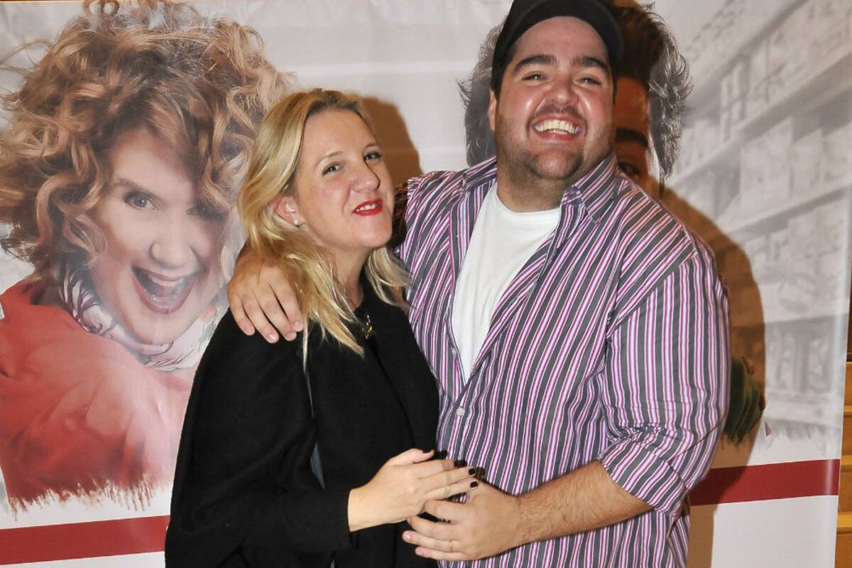 Barassi, feliz en el estreno de la obra