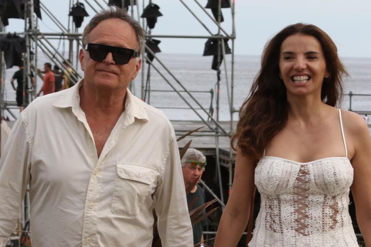 Bárbara Diez y Patricio Tobal, en Punta del Este, en diciembre último