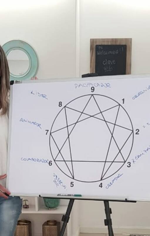 Bárbara disfruta cada una de las clases que brinda sobre Eneagrama, su gran pasión