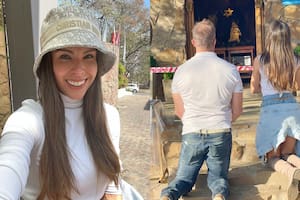 Bárbara Franco y su pareja, el abogado Fernando Burlando, viajaron a Salta y visitaron a la Virgen del Cerro