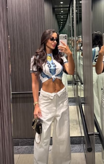 Bárbara Occhiuzzi, la novia de Nahuel Molina, en Kansas