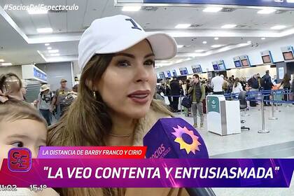 Barby Franco habló de su distanciamiento de Jésica Cirio