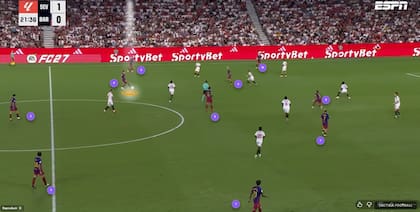 Barcelona ante Sevilla, con casi todo el equipo en campo rival