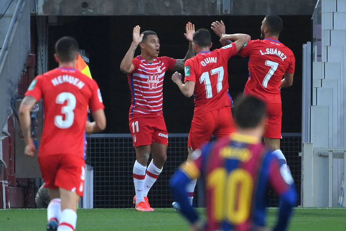 Barcelona derrotaba a Granda con gol de Messi, pero el visitante se lo dio vuelta y el equipo de Koeman perdió la chance de quedar como único líder