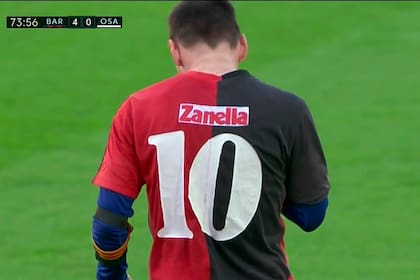 Barcelona-Osasuna, liga de España: el homenaje a Diego Maradona y el ensayo de la "Mano de Dios" y la camiseta de Newells
