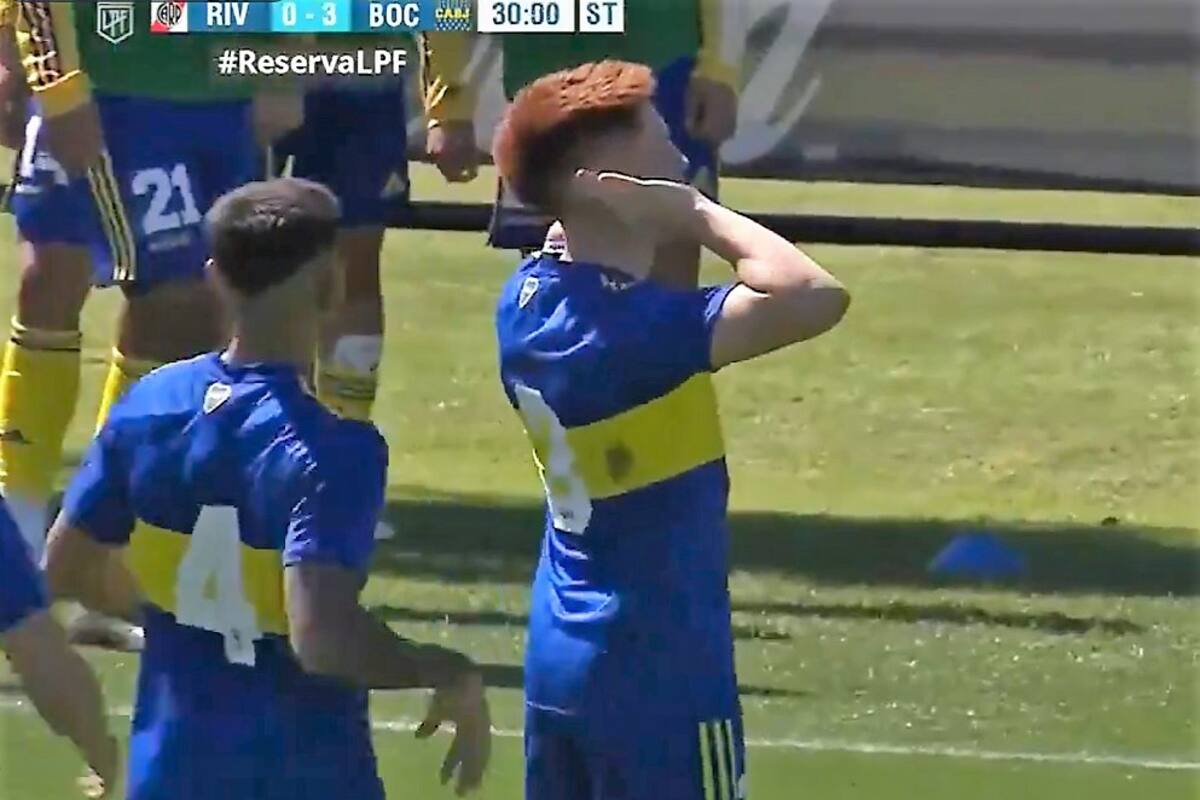 Barco marcó el 3 a 0 de Boca y lo festejó con el Topo Gigio, inmortalizado por Riquelme hace 20 años