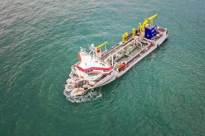 Barco para dragar de Jan De Nul