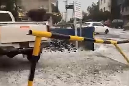 Bariloche quedó cubierta de granizo tras la fuerte tormenta eléctrica