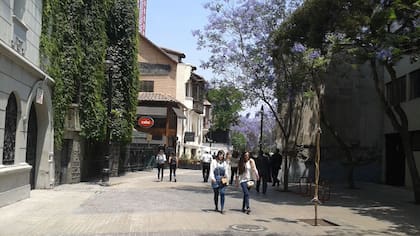 Barrio de Lastarria de día