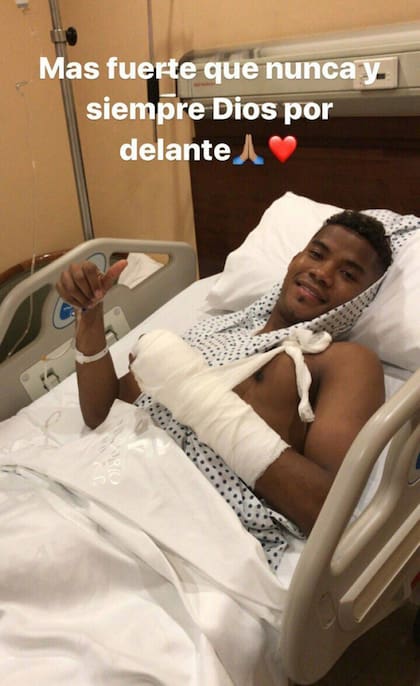 Barrios fue operado y tendrá entre 3 y 6 semanas de recuperación
