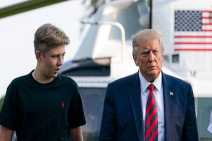 Barron y Donald Trump