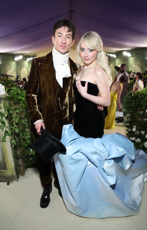 Barry Keoghan junto a Sabrina Carpenter, con quien estuvo de novio en el pasado. El final de la relación fue escandaloso y en medio de rumores de infidelidad