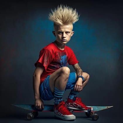 Bart Simpson. | (Foto: Midjourney/@bwbyh)