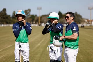 Reapareció Lolo Castagnola y sus hijos y Poroto Cambiaso dependieron de él para abrir la victoria en el inicio del Jockey