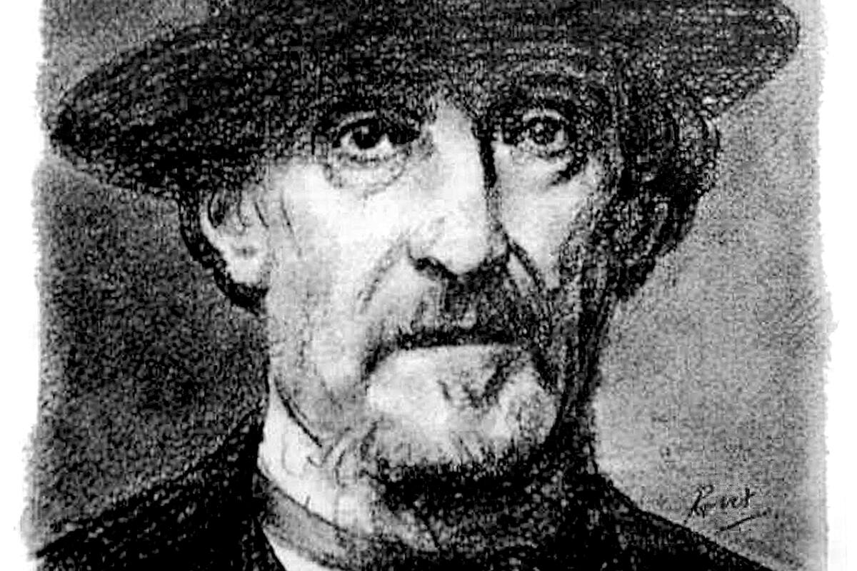 Bartolomé Mitre dibujado por Roux