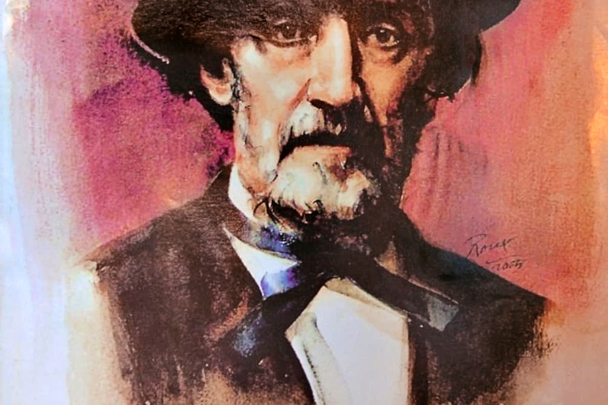 Bartolomé Mitre, fundador de LA NACION, retratado por Guillermo Roux