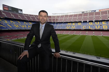 Bartomeu, en épocas felices, en el Camp Nou.
