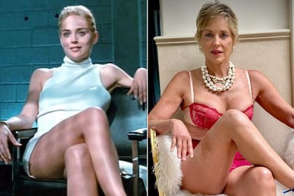 “Básicamente, tuya”: A los 64 años, Sharon Stone recreó, en ropa interior, su icónica escena de Bajos Instintos