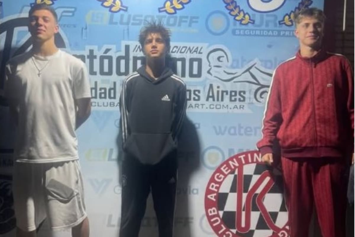 Bastian, Constantino y Valentino, protagonistas de una noche especial a bordo de un karting