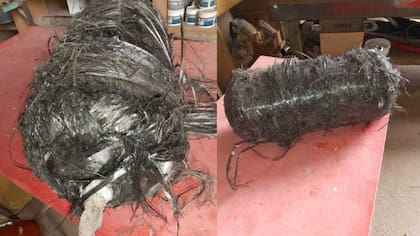 Basura espacial que cayó en Armstrong