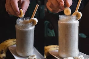 Batido de banana, combate la ansiedad y aporta energía, ideal para el organismo